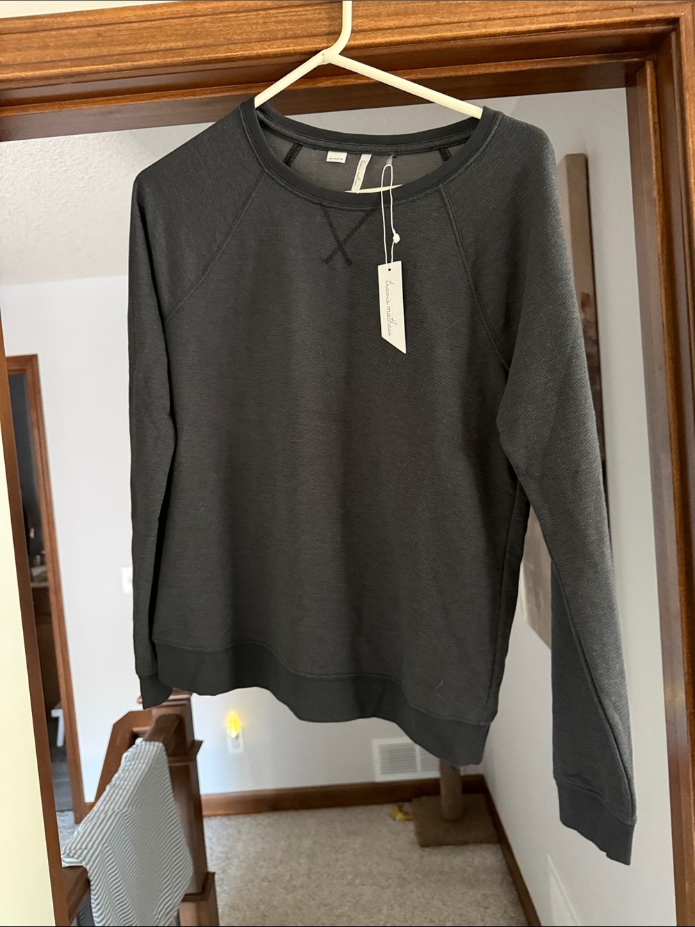 Travis Mathew Dark Charcoal Crewneck Sweater